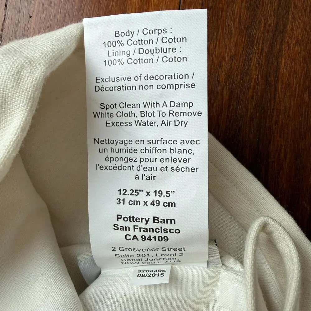 Two (2) Pottery Barn Caicos Starfish Beach Cream Stockings